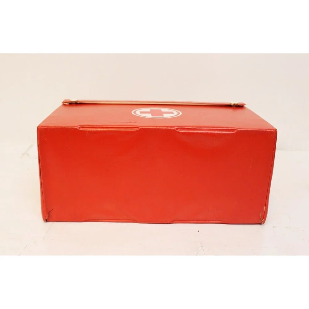 Doctor Medicus Kid Med Kit Box Medicine Pretend Play Vinyl Fold Out Storage Case